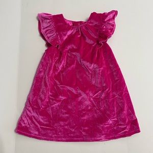 Cat & Jack pink velvet dress. 18 months. NEW
